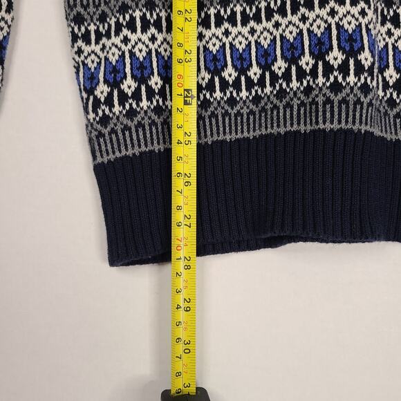 ASPEN Fair Isle Sweater Men Small Reindeer Snowflake Christmas Holiday Skiing - Picture 13 of 13